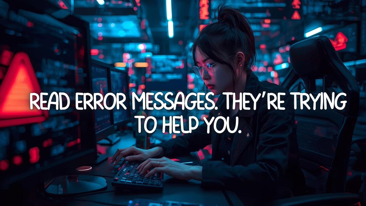 Hartoley1's tweet image. Simple coding tips that helped me grow as a developer, Hope it helps someone too.....

#codingtips #softwaredeveloper #devlife #learncoding #techcreator #programmerlife #codingjourney #buildinpublic #techcontent