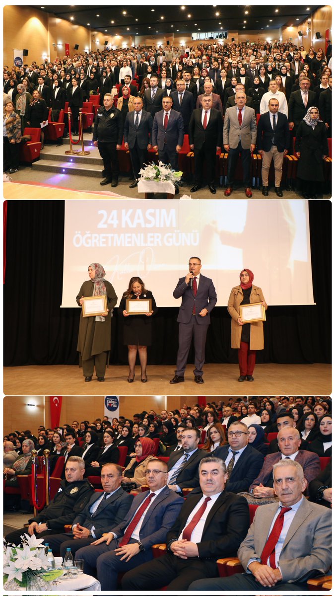 TC_sancaktepe's tweet image. 🔷️ #Sancaktepe’de #24Kasım Öğretmenler Günü, geniş katılım ve büyük bir coşkuyla kutlandı.

📌Kaymakamımız @naifyavuz, öğretmenler günü kutlama programında öğretmenlerimizle bir araya gelerek, uzun yıllar eğitim camiasına emek veren emekli öğretmenlerimize Hizmet Şeref Belgesi…