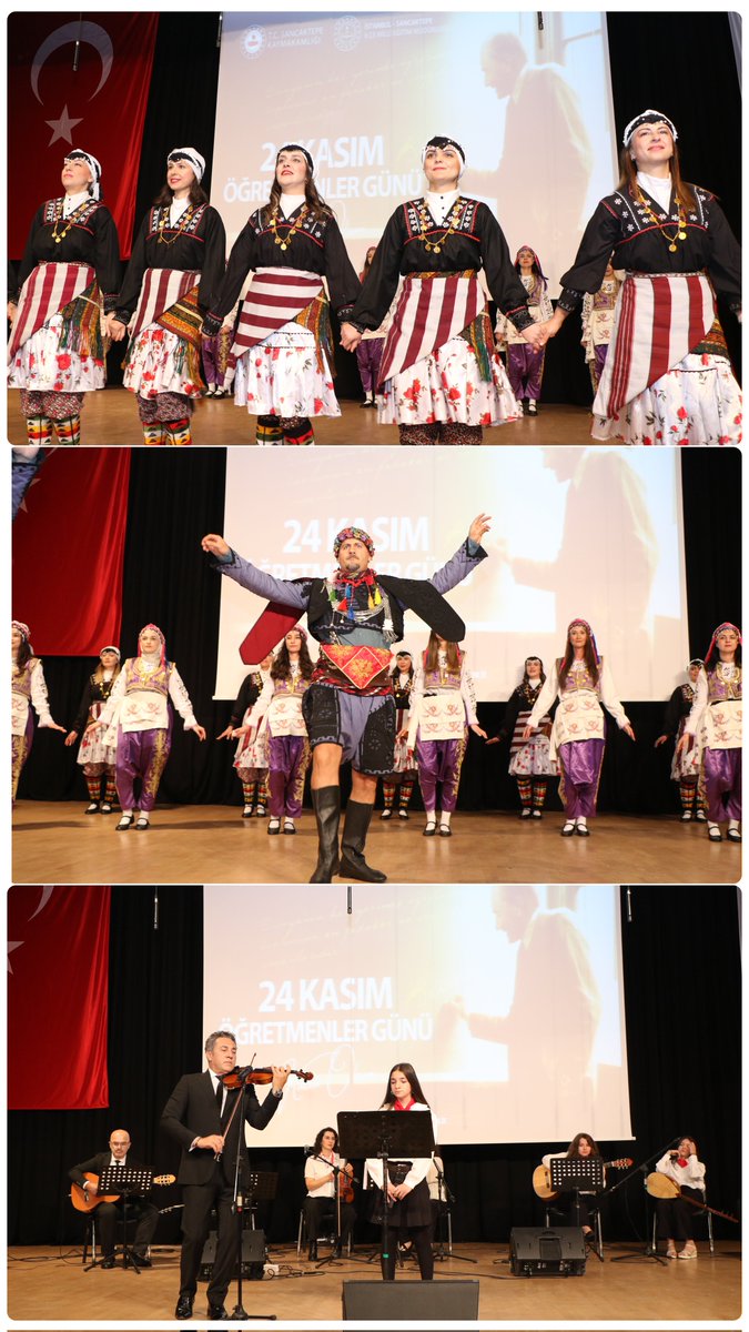TC_sancaktepe's tweet image. 🔷️ #Sancaktepe’de #24Kasım Öğretmenler Günü, geniş katılım ve büyük bir coşkuyla kutlandı.

📌Kaymakamımız @naifyavuz, öğretmenler günü kutlama programında öğretmenlerimizle bir araya gelerek, uzun yıllar eğitim camiasına emek veren emekli öğretmenlerimize Hizmet Şeref Belgesi…