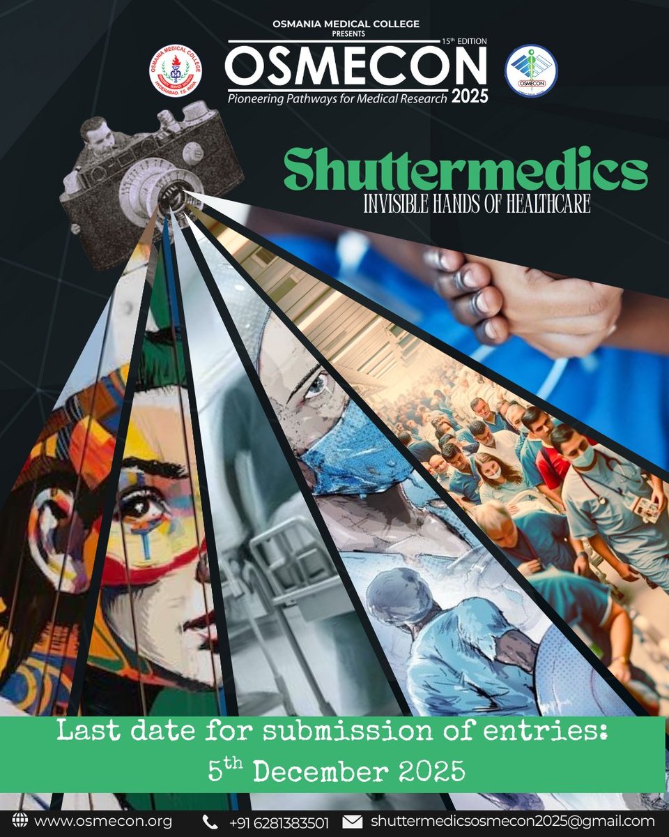 osmecon2026's tweet photo. Freeze a moment, capture a heartbeat, and let your lens tell the story the world needs to see✨️
Click like your storage isnt 99% full😁 
Shuttermedics 📷 awaits you! https://t.co/WkHNGJxxJH