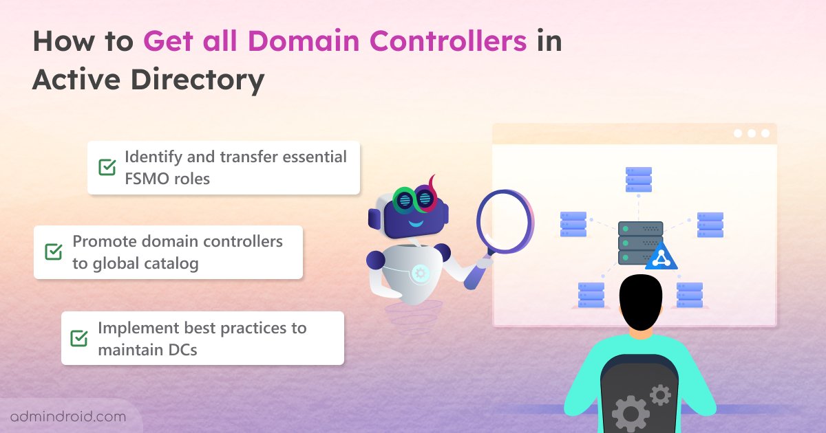 AdmiinDroid's tweet image. Rogue or stale domain controllers in #ActiveDirectory can trigger replication errors, logon failures, and serious security gaps.

Don’t fret! Easily list every DC and view their properties to take control of your environment with confidence.
admindroid.com/list-all-domai…

#AdminDroid