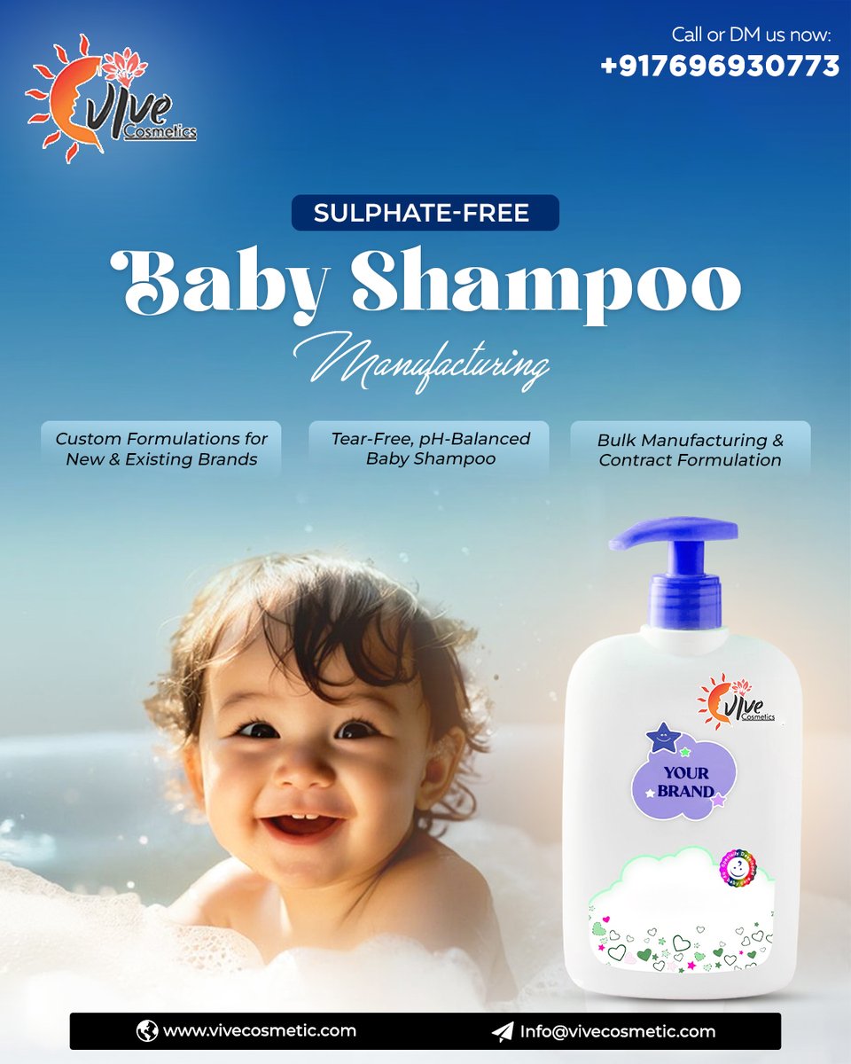 vivecosmetic's tweet image. “Pure, pH-balanced, &amp;amp; tear-free, because your baby deserves the gentlest care ❤️”
 +91 76969 30773
Info@vivecosmetic.com
#babywash #babyskincare #babycare #gentleshampoo #naturalbaby #babybathtime #softandsafe