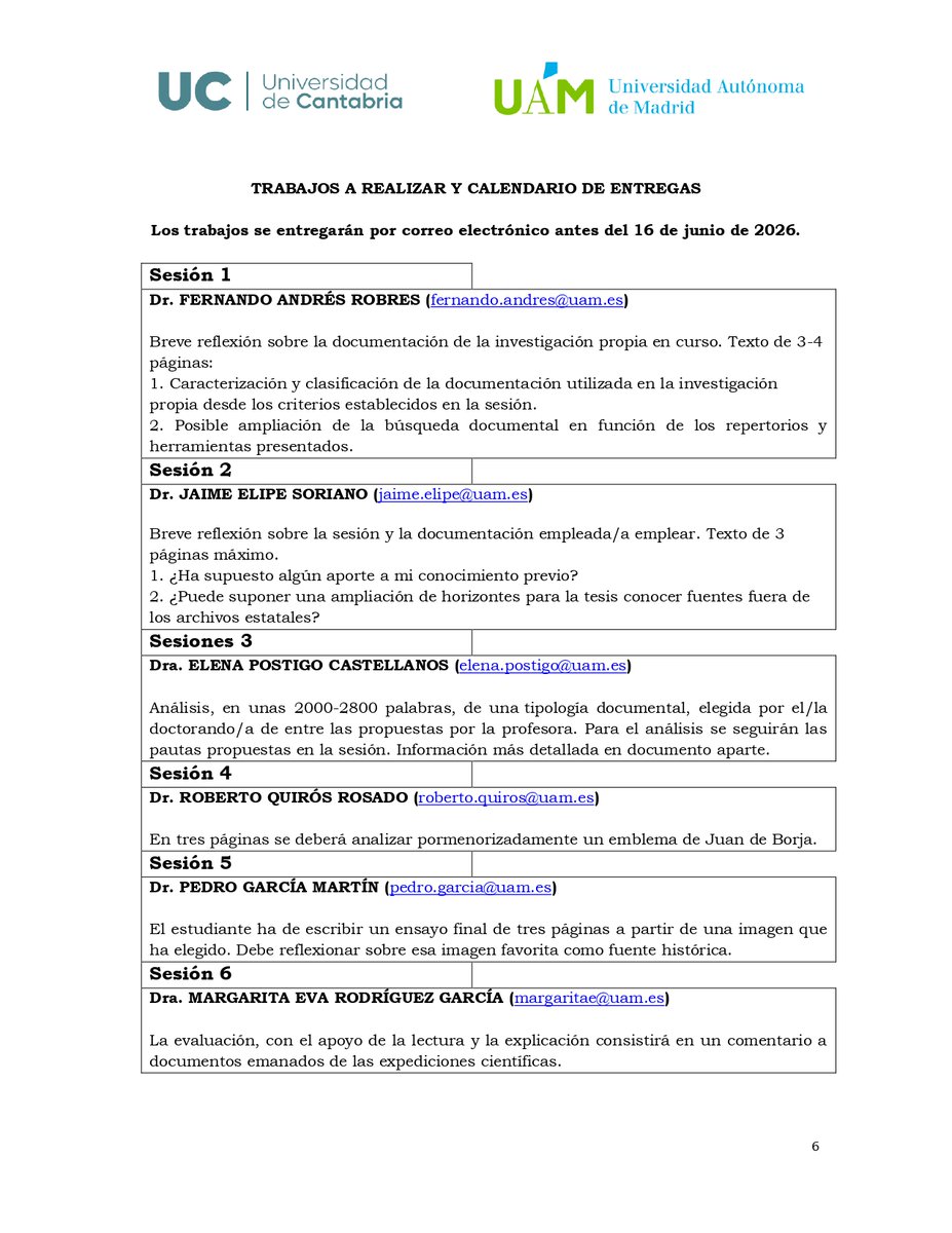 Programa de Doctorado en Historia Moderna UAM-UC tweet media