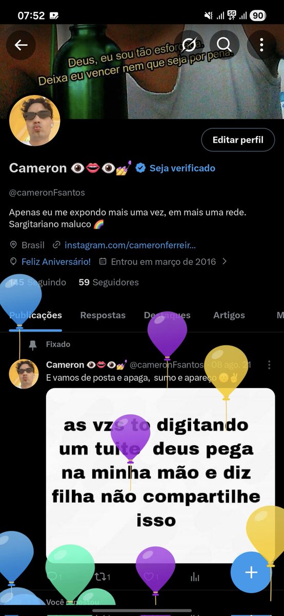 cameronFsantos's tweet photo. Quase n então no X mais, porém no dia do aniversário e lei para ver os balões subindo 🥰 https://t.co/K46NN3V07I