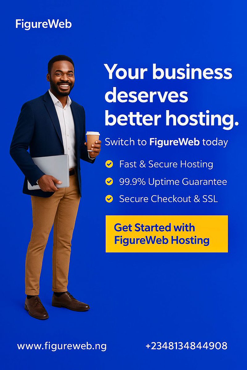 figurewebng's tweet image. Start the week strong with FigureWeb Hosting.

Your business deserves to be online, secure, and ready to sell anytime, anywhere. 

Sell more products. Reach more people. Grow in more places.

figureweb.ng
Or you can simply send us a DM 

#FigureWeb #WebHosting