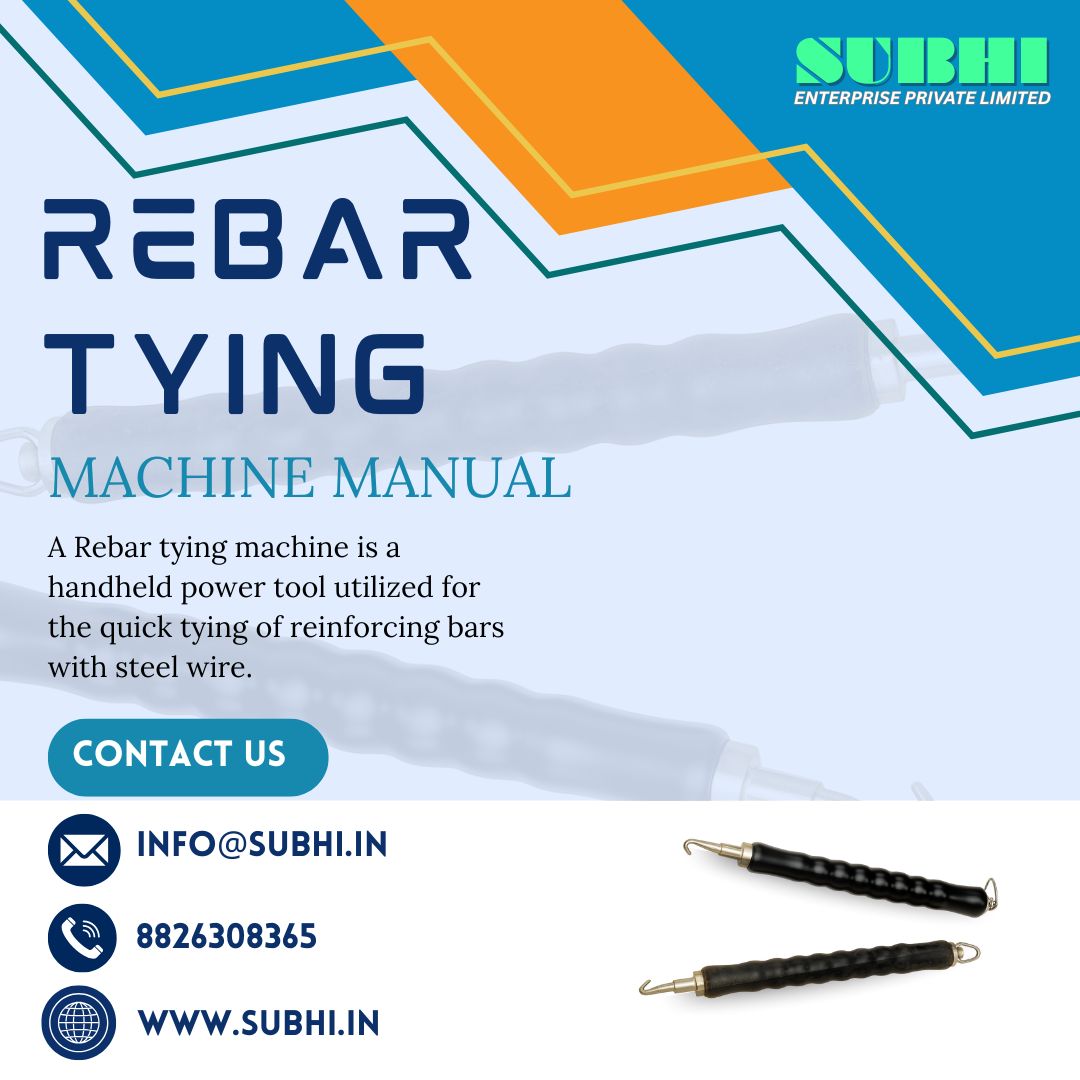 SubhiEnterprise's tweet image. Rebar Tying Machine Manual: Complete Guide for Fast &amp;amp; Efficient Rebar Work 
Call Now: +91 88263 08365
Email Now: info@subhi.in
Website Now: subhi.in
#RebarTyingMachine #RebarMachine #ConstructionTools #RebarWork #TyingMachine #ConstructionMachinery