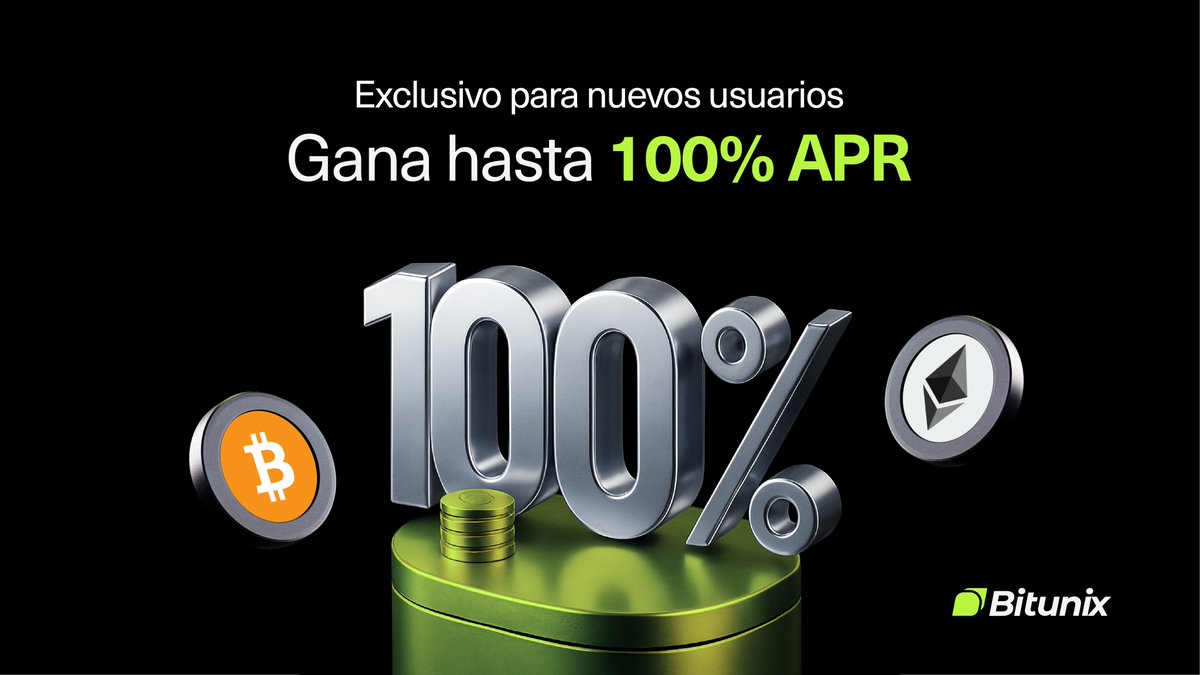 BitunixES's tweet image. ⚡ ¡Última oportunidad para ganar en grande con $BTC y $ETH!

Solo para nuevos usuarios
🔒 Plazo fijo exclusivo
📈 Hasta 100% APR durante 5 días
⏳ Aún disponible… pero no por mucho tiempo

👉 Únete ahora: bitunix.com/p/100APR

#Bitunix #BTC #ETH