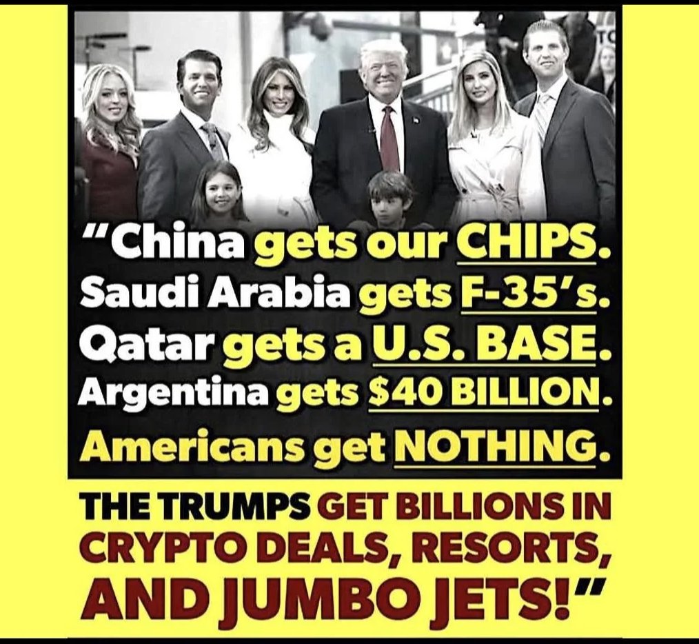 mmpadellan's tweet image. There&apos;s NOTHING &quot;America First&quot; about this.

NOTHING.