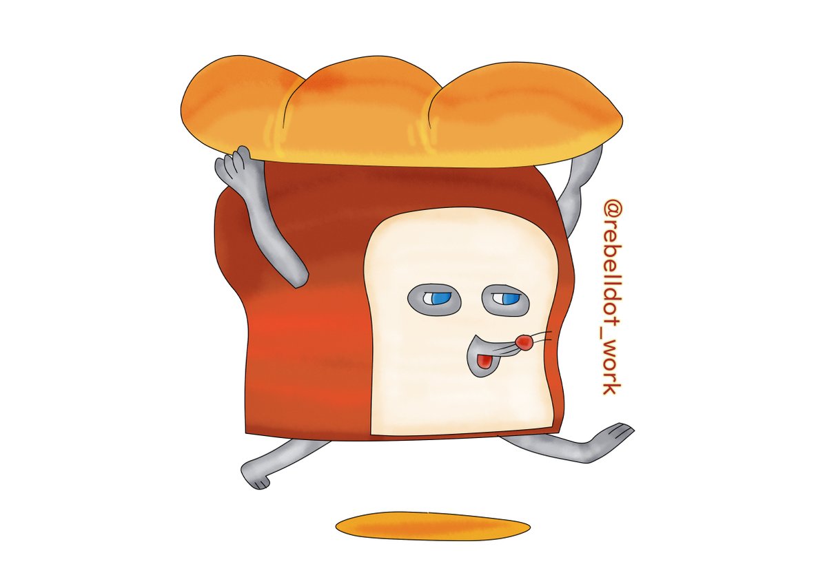 色を塗って完成させました。
絵本の「パンどろぼう」を描きました。
#イラスト 
#ファンアート 
#パンどろぼう