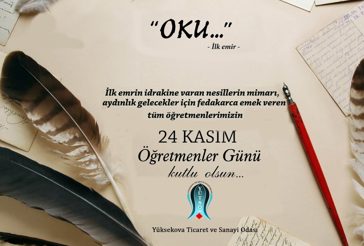 Tüm öğretmenlerimizin 24 Kasım #ÖğretmenlerGünü kutlu olsun.