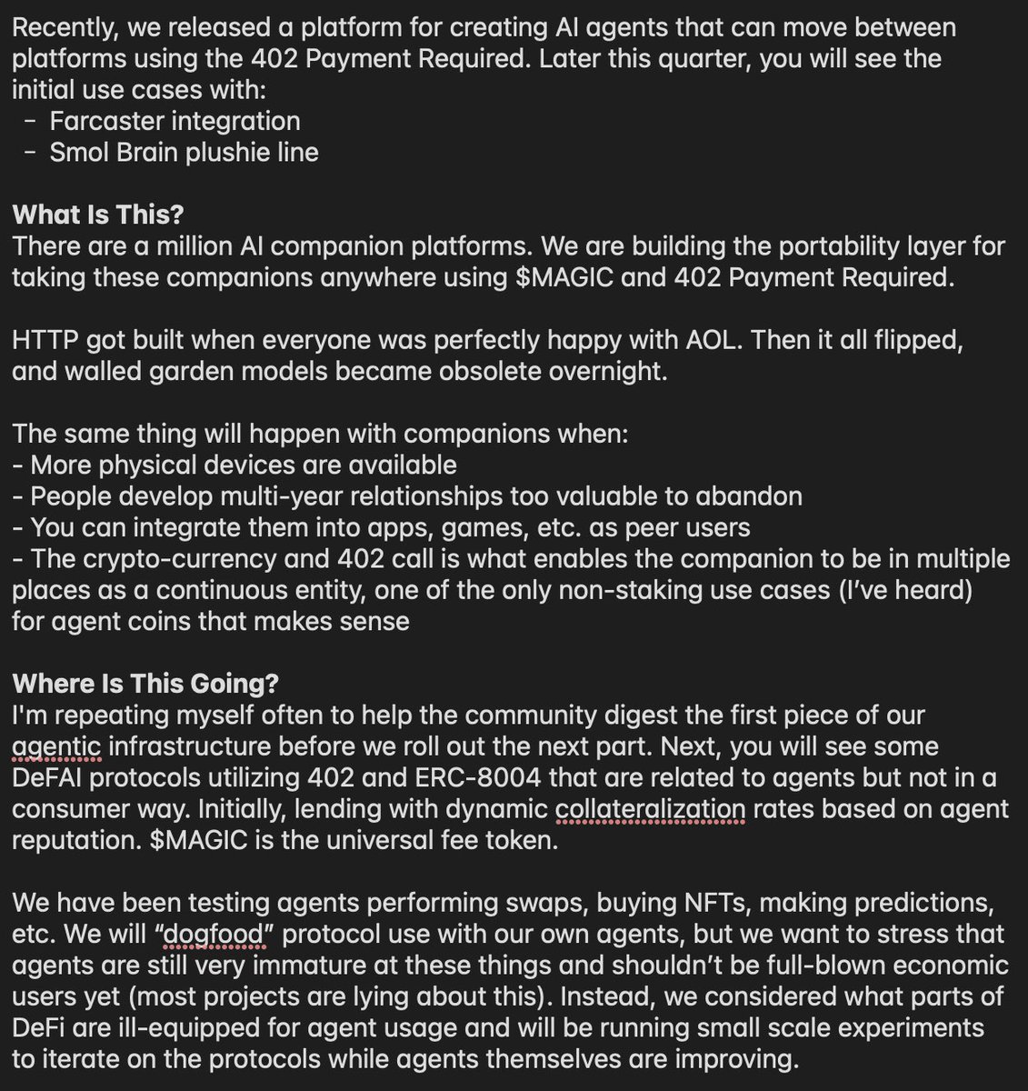 smoldev__'s tweet image. Roadmap cheat sheet for new $MAGIC holders