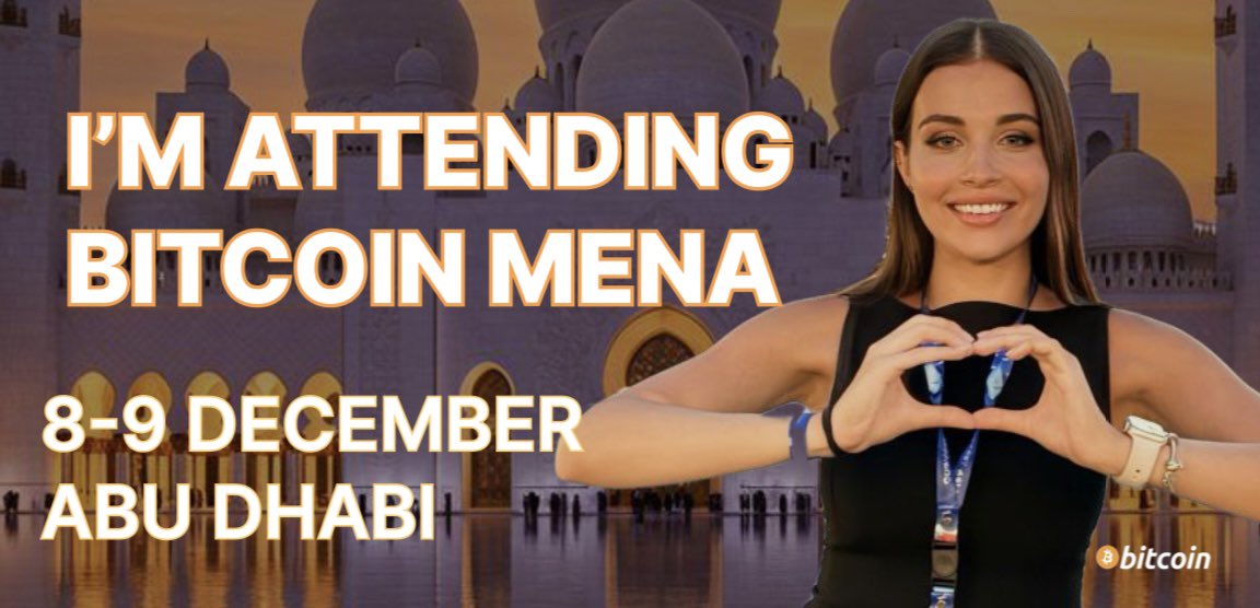 polinochkaoops's tweet image. Abu Dhabi this December is set to be huge: prominent builders and brightest minds of the space will be at Bitcoin MENA ✨

Use the code “POLINA” to get a discount 😊

tickets.b.tc/event/bitcoin-…