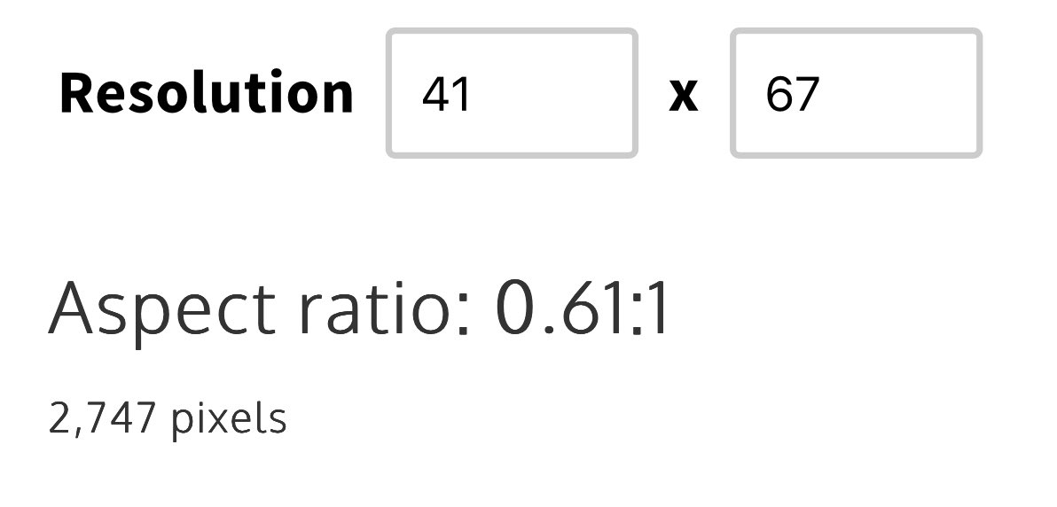 Odyne_'s tweet image. you guys will not fucking believe what aspect ratio a 41x67 resolution is