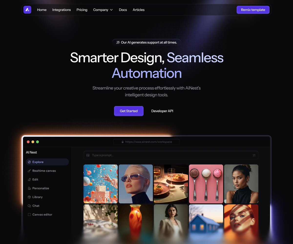 Dmytri_Design's tweet image. 🧠The new benchmark for AI/SaaS startup design. This is the AINest Hero Section.

Minimalist aesthetics meets maximum conversion potential. Built entirely on @framer 

👉 framer.com/marketplace/te…