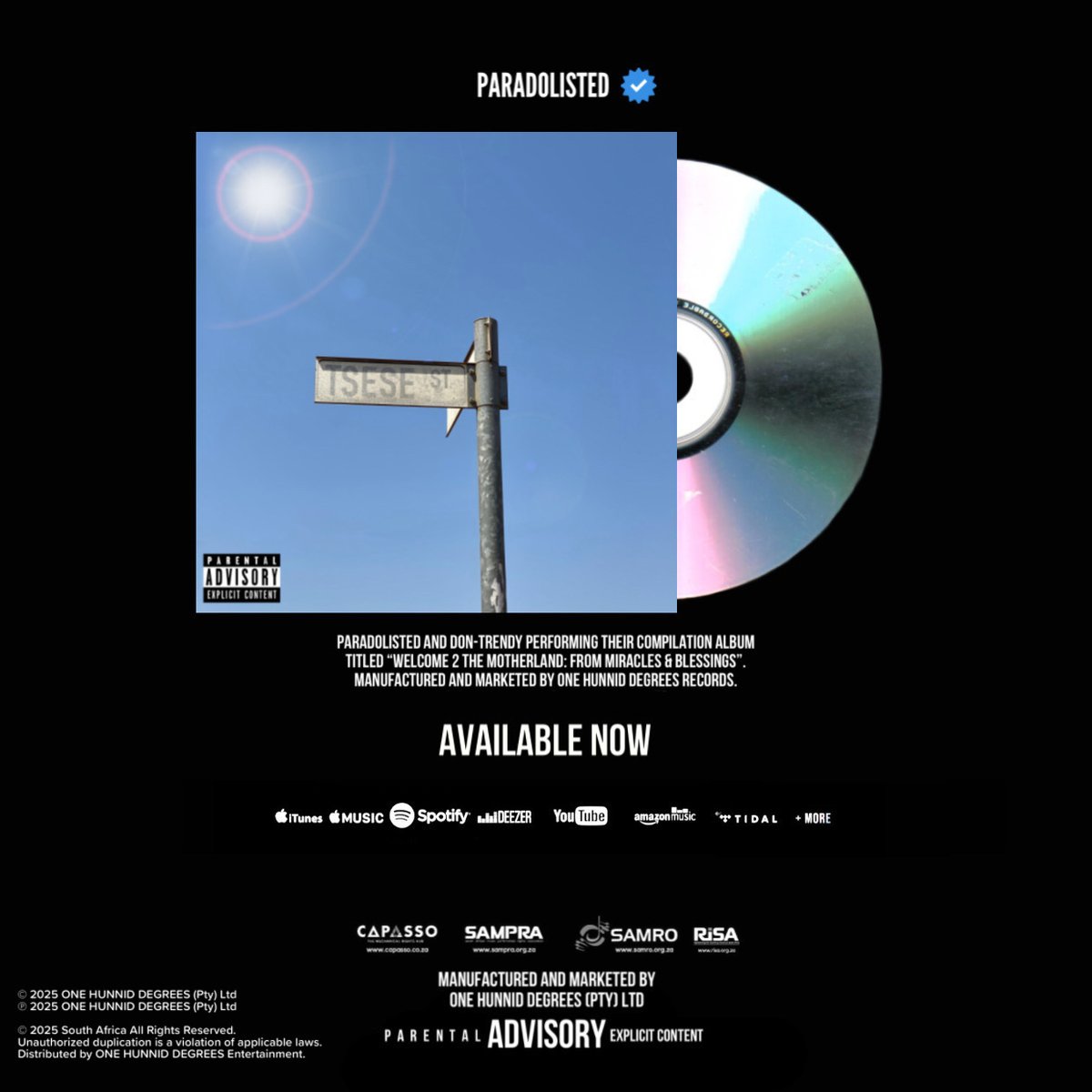 PARADOLISTED2's tweet photo. Me &amp; Lil Bro (@taki_rangwashe) Came Hard‼️🥷🏽🅿️🙏💯

Welcome 2 The Motherland: From Miracles &amp; Blessings • Compilation Album 💽🔥

OUT NOW‼️🔔🔊

Links: https://t.co/qwcLuy5F9n https://t.co/C6GzDGdtvv