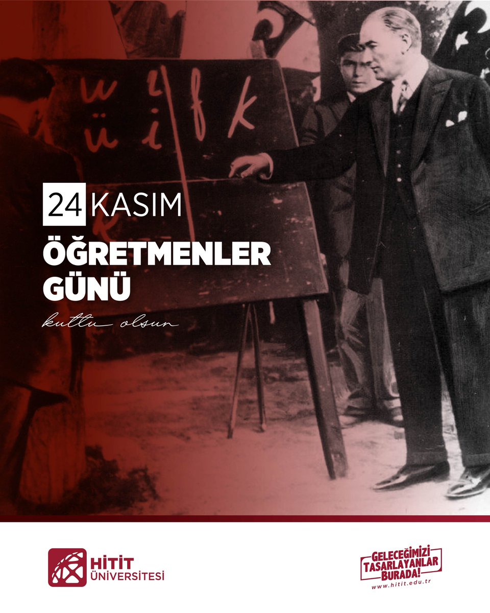 Tüm öğretmenlerimizin 24 Kasım #ÖğretmenlerGünü kutlu olsun. 📚✏️

#HititÜniversitesi <a href="/ProfAliOzturk/">Ali Osman Öztürk</a>