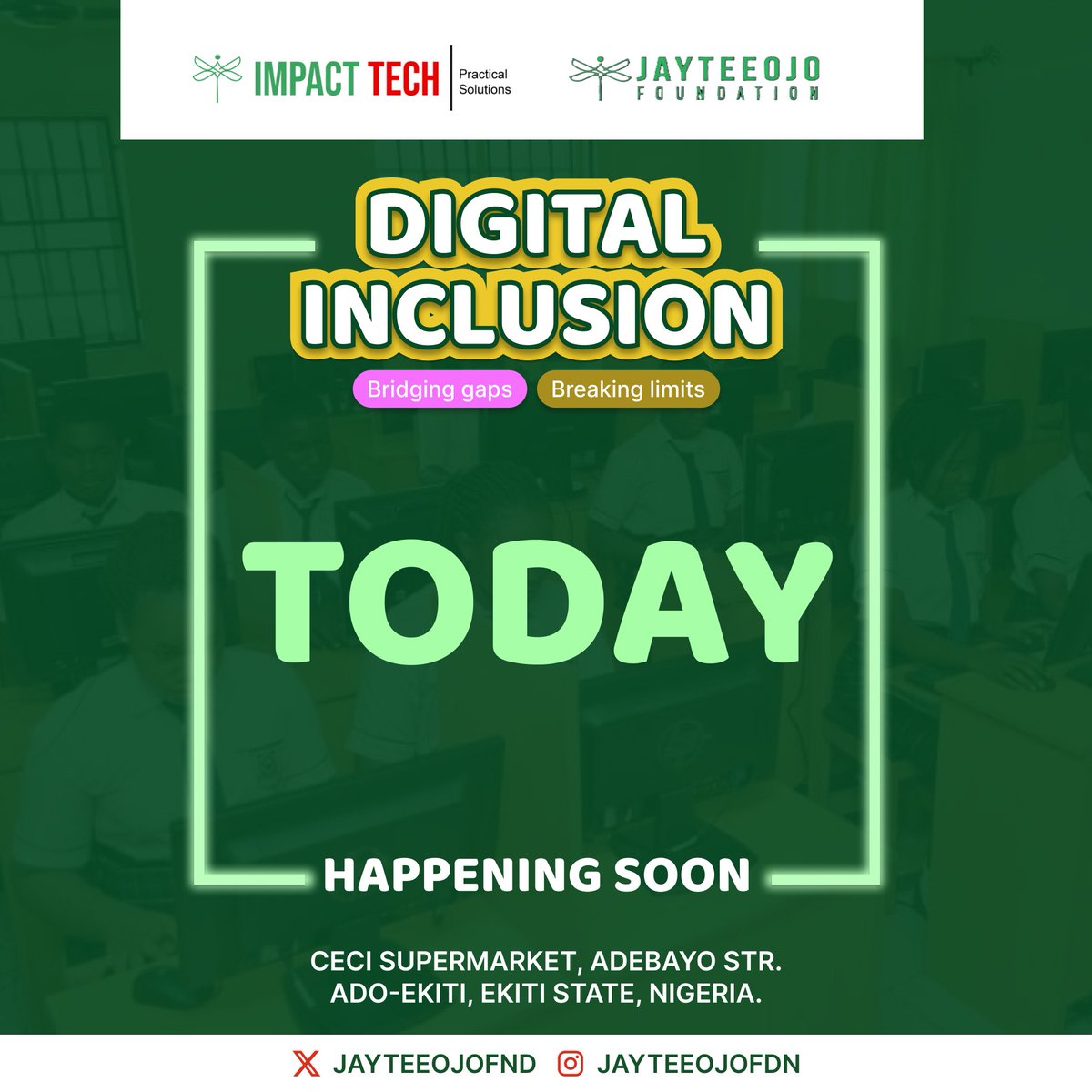 We've prepared.
You've waited.
Today, everything comes together!

Ready to receive you!