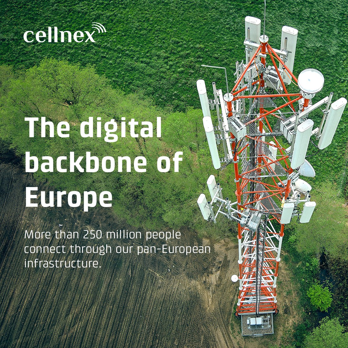 cellnextelecom's tweet image. We are the shared #infrastructure leader powering pan-European #connectivity for over 250 million people across 130,000 sites. 
Cellnex enables coverage where it matters most ➡️ Take your connectivity to new heights!