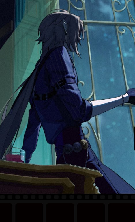 ジャケット下の作画資料としてスクショを見返してたけど、このスチルのヒュってシャツのたるみ方からしてあまりにも腰が細いというか、身体が薄くて　もはや華奢