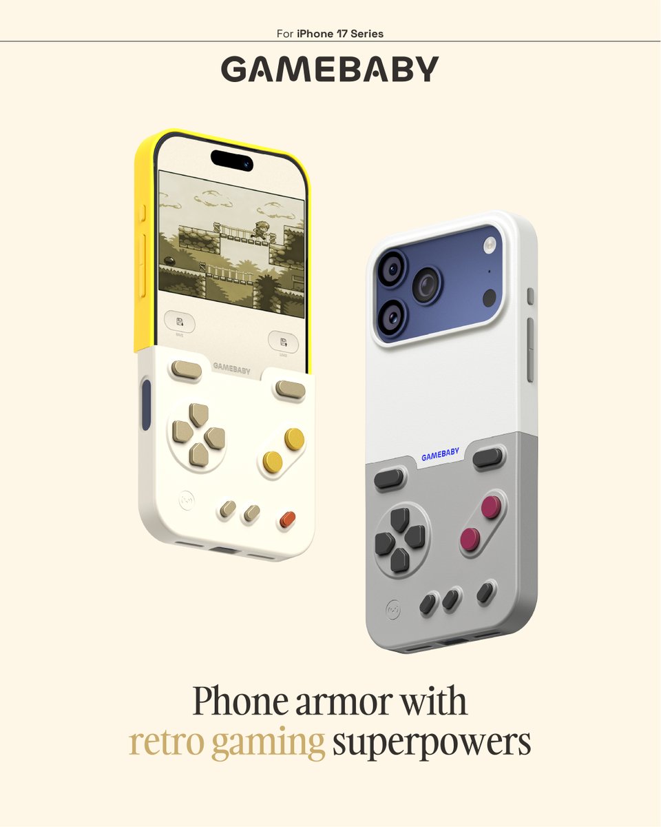 BitmoLab's tweet image. GAMEBABY for iPhone 17 Pro &amp;amp; 17 Pro Max is officially available. Rediscover the joy of classic games. Get it now!✅ bit.ly/3XgpLPL
.
.
.
.
.
#retrogaming #GAMEBABY #bitmolab #gameboy