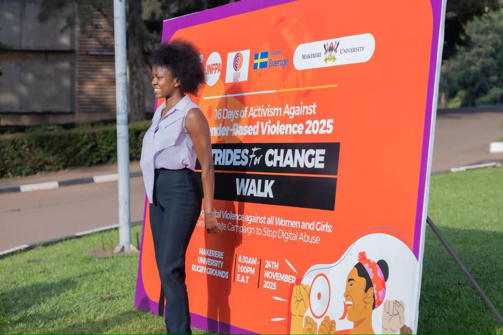 EstherBirungi22's tweet image. The Strides For Change walk is here 
We are prepared,we’re energized and we’re united for safer digital spaces.
Each step we take is a step toward ending digital violence.
📌 Makerere University Rugby Grounds 
#16DaysOfActivism #EndDigitalViolence