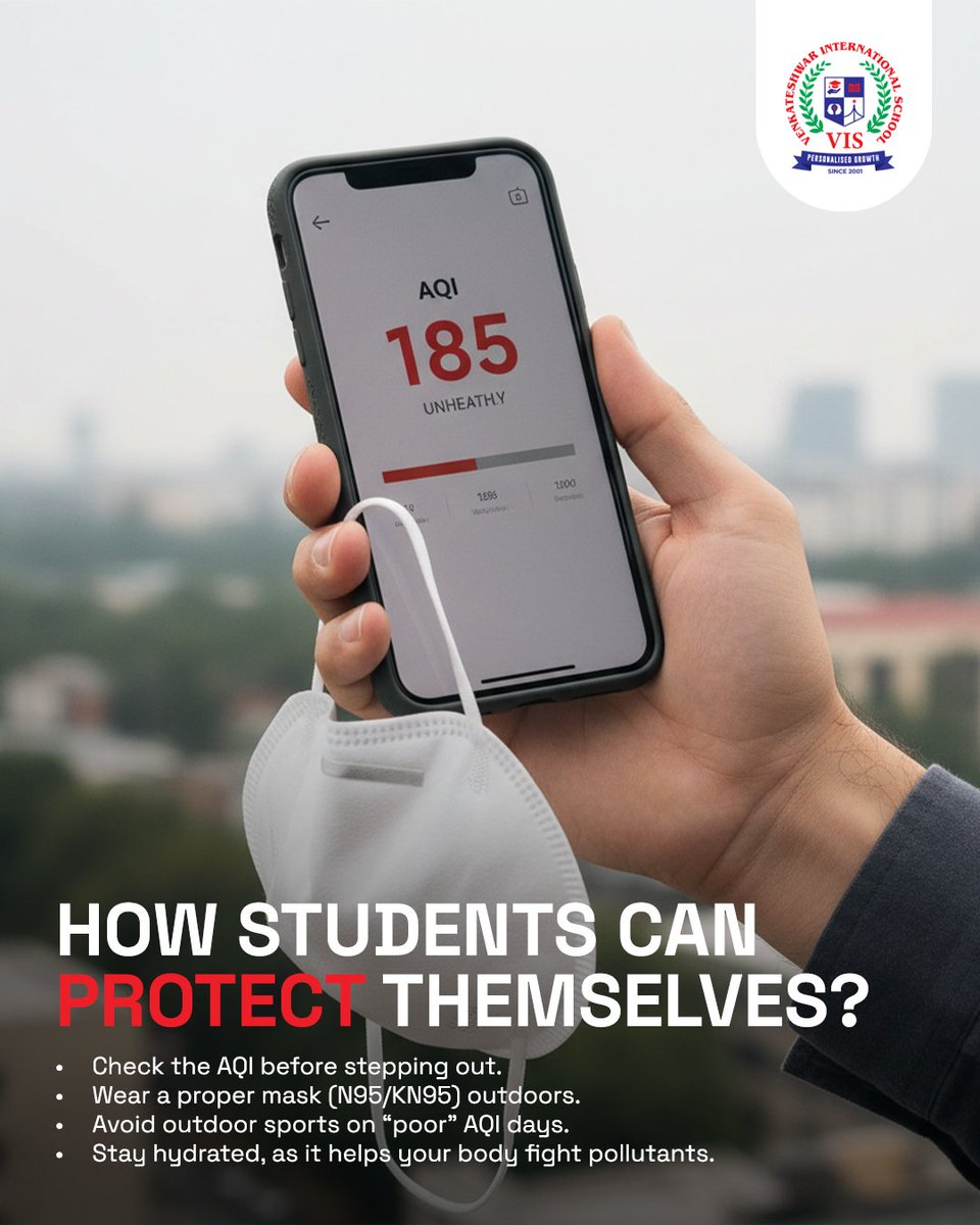 Delhi is going through a tough time with the air we breathe. Let’s take care of ourselves and stay safe, and make small choices that help our health and our city.
Share this carousel to help spread awareness and keep our community safe.
#StaySafeDelhi #CleanAirMatters #VISCares