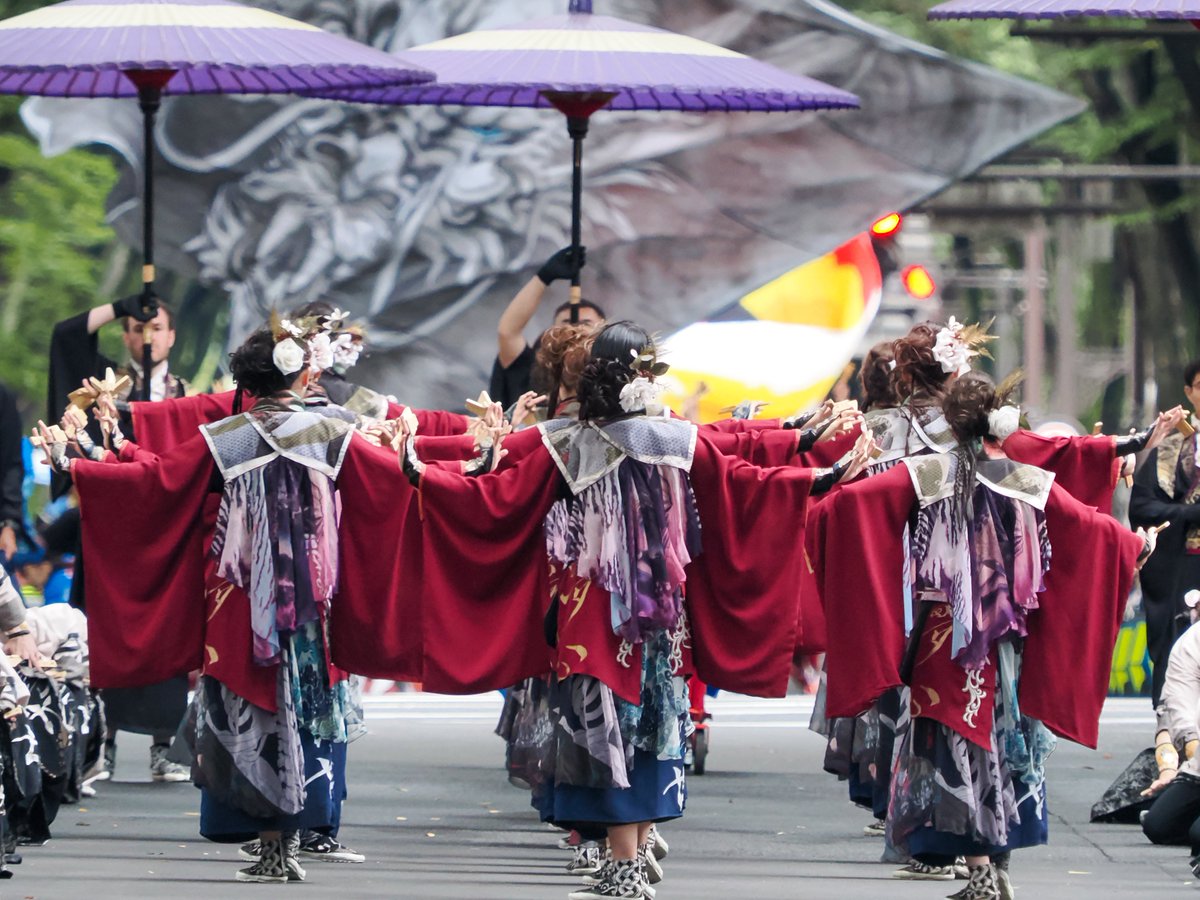 cyberzerosystem's tweet image. 2025.10.12
宮城県仙台市
『第28回仙台みちのくYOSAKOIまつり』

✦百華夢想　東京支部

定禅寺通パレードより📸

#仙台みちのくYOSAKOIまつり
#百華夢想