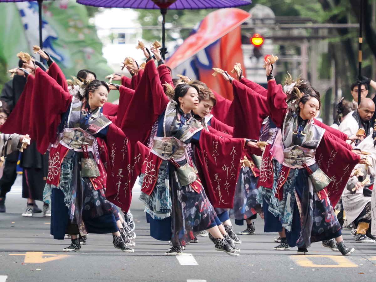 cyberzerosystem's tweet image. 2025.10.12
宮城県仙台市
『第28回仙台みちのくYOSAKOIまつり』

✦百華夢想　東京支部

定禅寺通パレードより📸

#仙台みちのくYOSAKOIまつり
#百華夢想