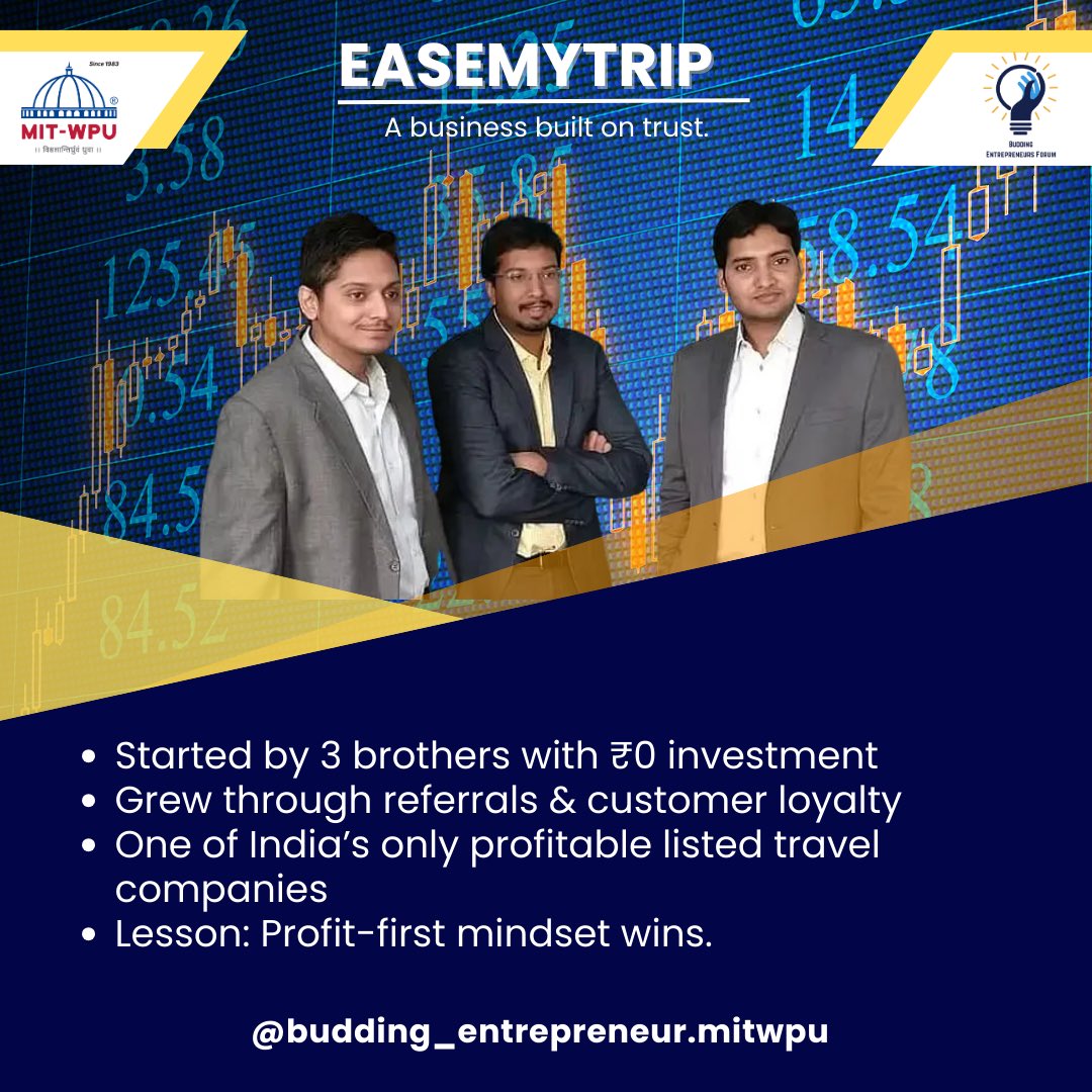 BuddingForumMIT's tweet image. “Dreams don’t need investment they need commitment.”
Start small. Stay consistent. Build without excuses.
Your idea deserves momentum. 🚀
#StartupEcosystem #StartupIndia #Mindset