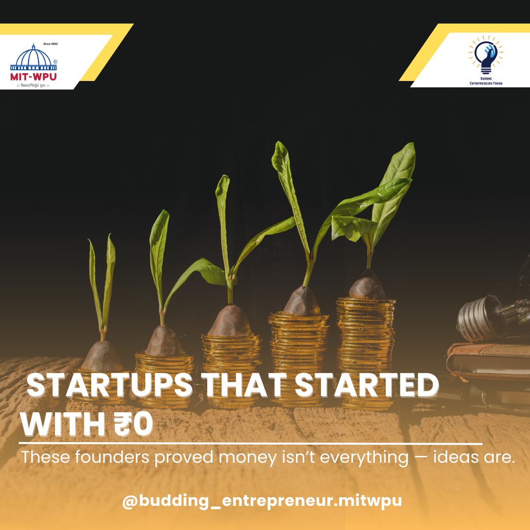BuddingForumMIT's tweet image. “Dreams don’t need investment they need commitment.”
Start small. Stay consistent. Build without excuses.
Your idea deserves momentum. 🚀
#StartupEcosystem #StartupIndia #Mindset