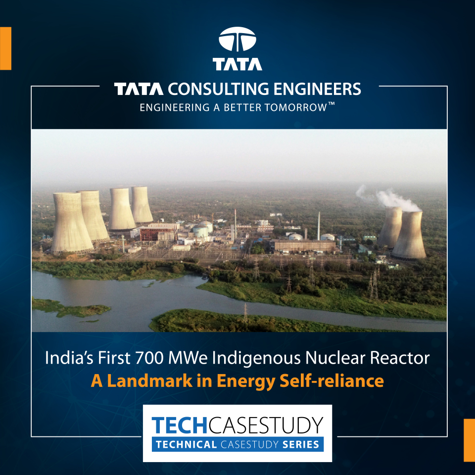 TCEConnect's tweet image. Engineering Milestones That Shaped India’s Nuclear Journey
 
India’s first indigenously designed 700 MWe Pressurised Heavy Water Reactor at Kakrapar stands as a landmark achievement in the nation’s energy story.
 
Tata Consulting Engineers (TCE) partnered with NPCIL to deliver…