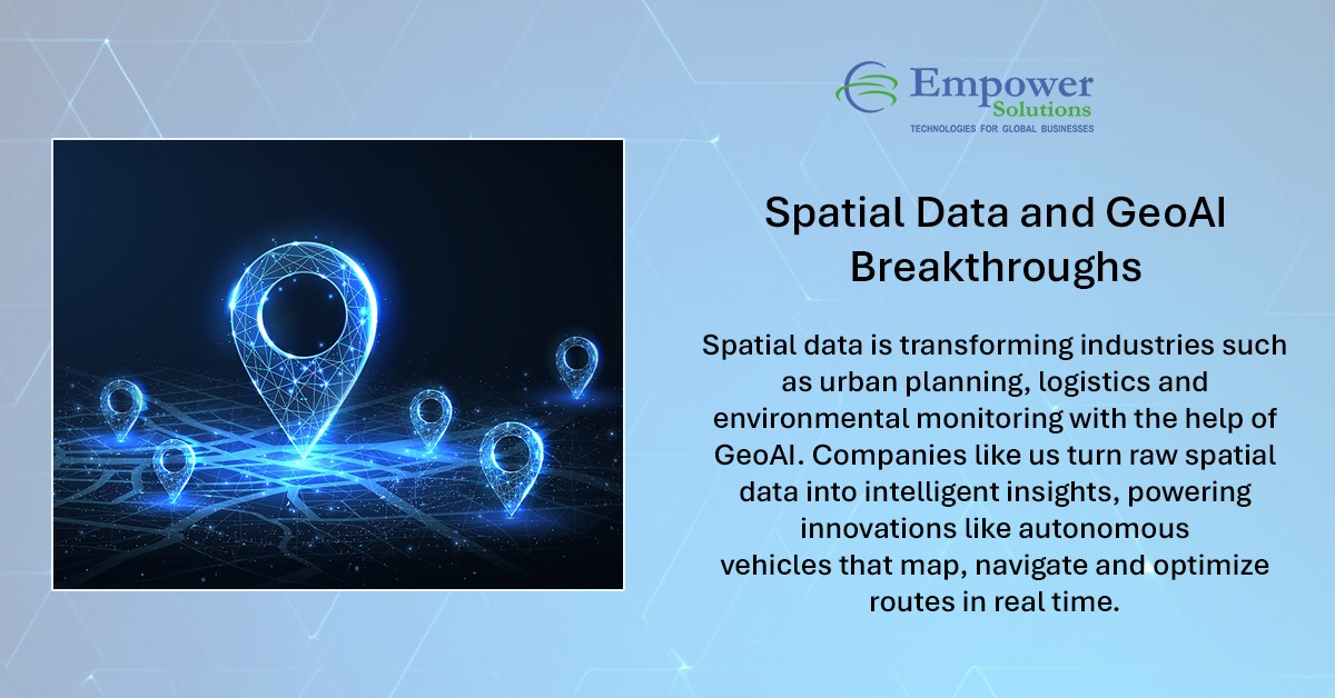 empowersol96's tweet image. Spatial intelligence is redefining decision-making.
With the power of GeoAI, raw geographic data becomes actionable insight accelerating smarter planning, optimised operations, and future-ready innovation.

#EmpowerSolutions #GeoAI #SpatialData #DigitalTransformation