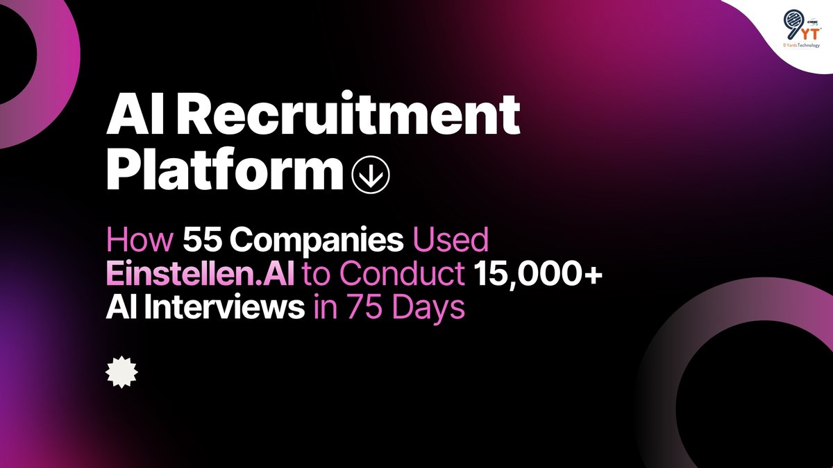 EinstellenAI's tweet image. What happens when 55 companies streamline hiring with AI?

𝐑𝐞𝐚𝐝 𝐭𝐡𝐞 𝐟𝐮𝐥𝐥 𝐛𝐥𝐨𝐠 𝐨𝐧 𝐞𝐢𝐧𝐬𝐭𝐞𝐥𝐥𝐞𝐧.𝐚𝐢 - einstellen.ai/ai-recruitment…

#EinstellenAI #AIRecruitment #AIInterviews #HiringInnovation #TalentAcquisition #FutureOfWork #HRTech #TechHiring