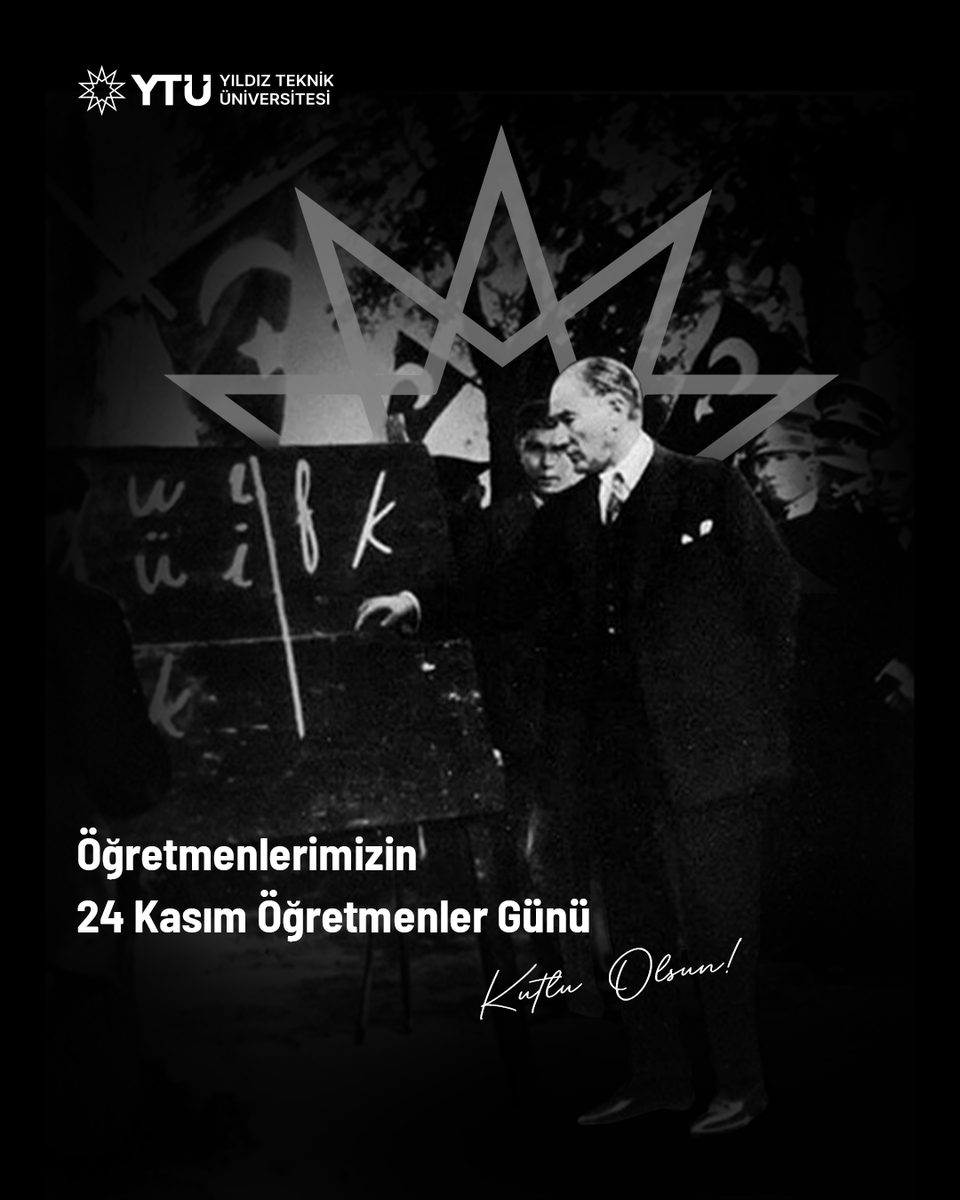 YTÜ Ailesi olarak, bilimin ve aydınlık geleceğin mimarı olan tüm öğretmenlerimizin ve öğretim elemanlarımızın 24 Kasım Öğretmenler Günü’nü kutluyoruz.🌟

Emeğiniz, ilhamınız ve rehberliğiniz için minnettarız. 

#YTÜ #TürkiyeninYıldızı #24KasımÖğretmenlerGünü
