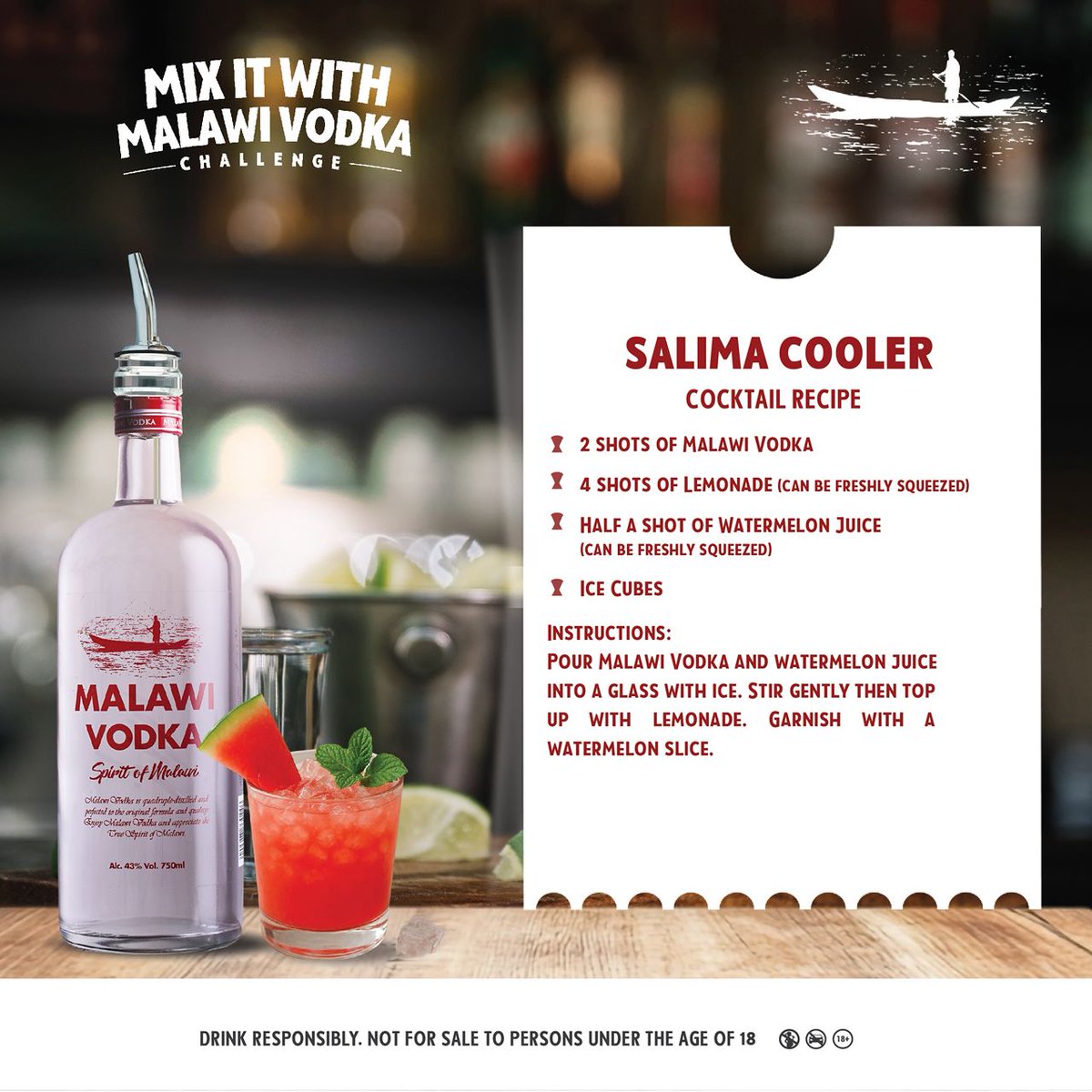 The Salima Cooler cocktail 🍉❄️

Light, sweet, and instantly refreshing — a smooth Malawi Vodka mix made for warm days and cool vibes.

#MixItWithVodka 
#TheSpiritofMalawi