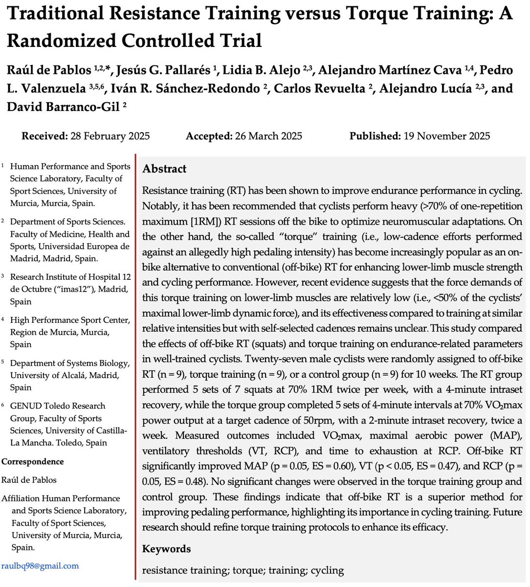 About Torque Training...
.
Squat Vs Torque Vs Control
.
Draw your own conclusions...
.
jsc-journal.com/index.php/JSC/…