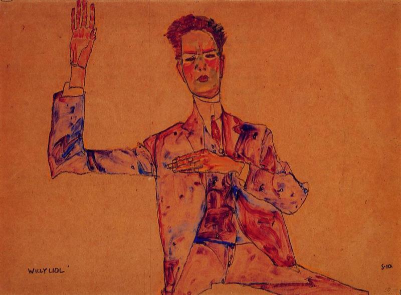 Willy Lidl, 1910 #artbots #schiele