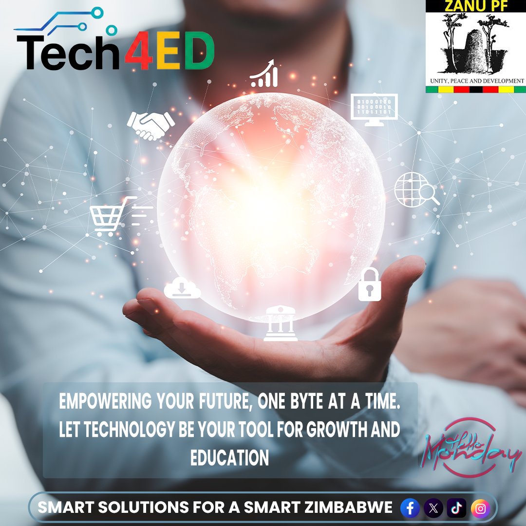 tech_fourED's tweet image. Motivational Monday: Empowering your Future, One BYTE at a time. Let technology be your tool for growth and education. #Tech4ED #vision2030isunstoppable #mondaymotivation