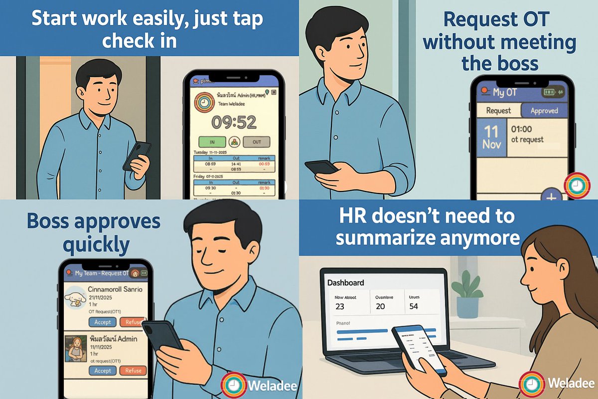 we_la_dee's tweet image. ❓Still doing things the old way?
📍 Complicated check-ins
🕒 OT requests are a hassle
📊 HR must prepare reports manually?
Try Weladee 💙
✔️ Easy ⚡ Fast 📈 Auto-reports

✨ Try it FREE 🔥
 weladee.com/en/register

#WELADEE #HRTech #WorkSimplified #appyoushouldknow #EasyToUse