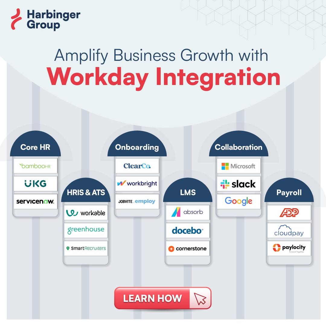 Harbinger_Grp's tweet image. #WorkdayIntegration

Simplify data exchange, automate workflows, and enhance decision-making with Workday’s connected HR ecosystem.
 
Explore our blog to learn key integration types, real-world use cases, and best practices for implementation: harbingergroup.com/blogs/workday-…