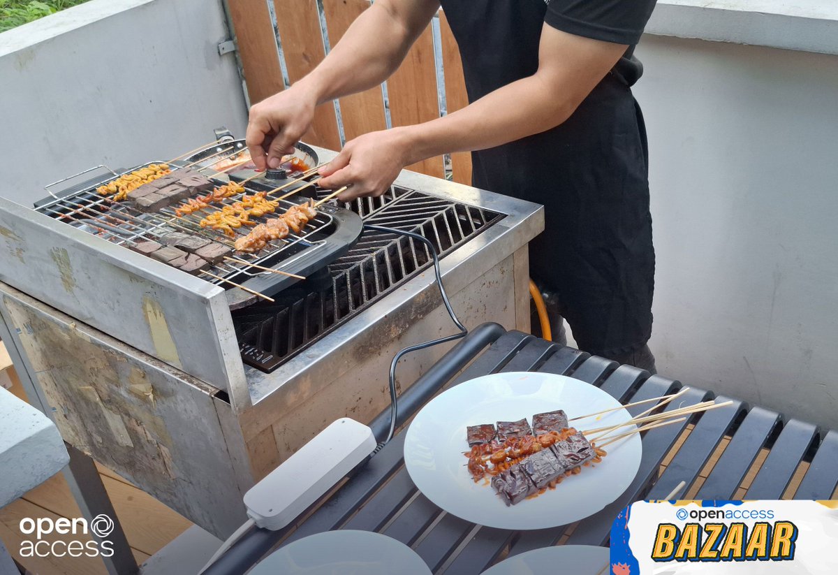 OpenAccessBPO's tweet image. An outdoor grilling station served Pinoy street food while barista DJs kept coffee flowing and music playing.

The bazaar celebrates creativity, teamwork, and the talents within the OABPO community. #EmployeeEngagement #TeamOABPO

#WeAreOABPO #TeamOABPO