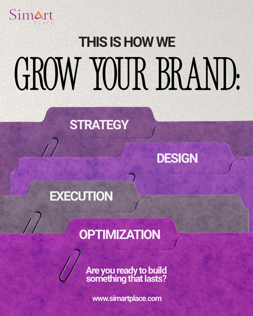 simartplace's tweet image. This is how we grow your brand! From innovative strategies to creative campaigns, we’ve got the tools to elevate your presence. What’s one thing you wish you could improve about your brand? Share below! #BrandBuilding #GrowthHacks #CreativeStrategy