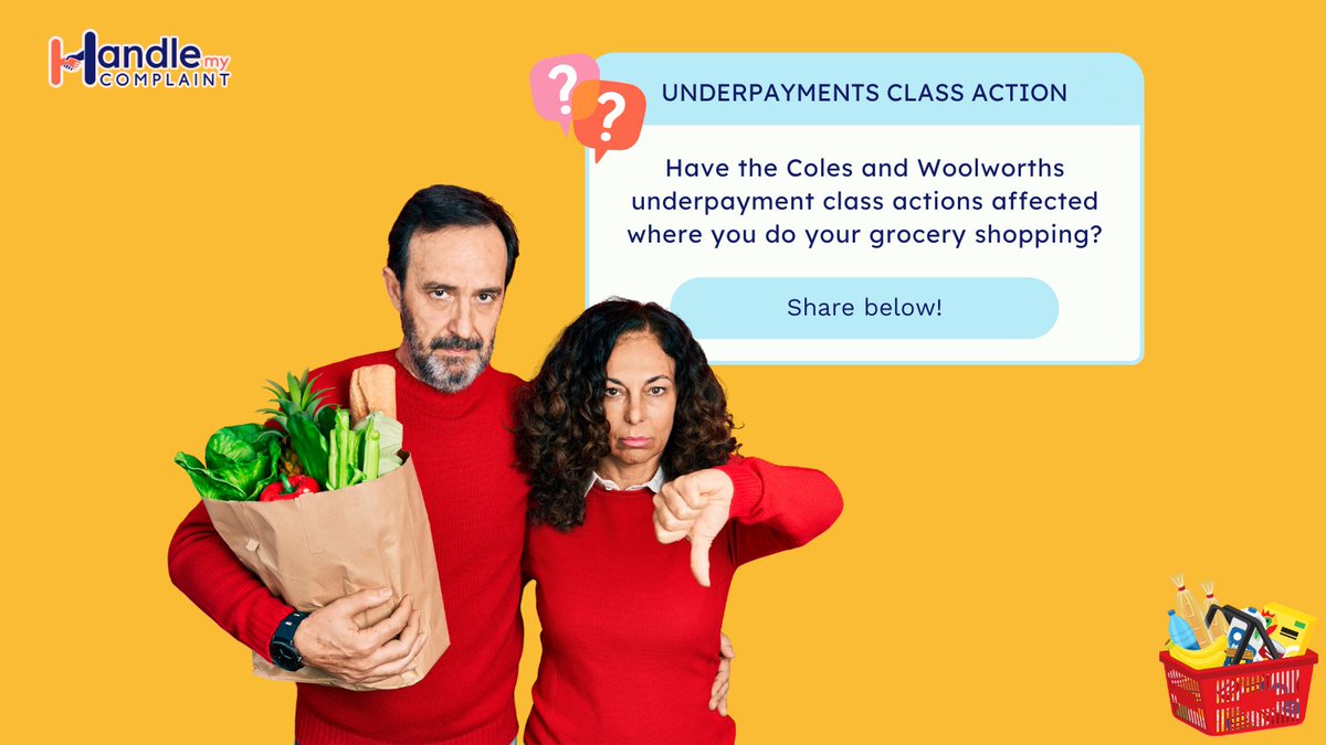 HandleComplaint's tweet image. Thousands of #Coles &amp;amp; #Woolworths staff were reportedly underpaid for hours they worked. #Classactions are now underway to recover these unpaid wages. 💪💸

Has this made you think twice about shopping at Coles or Woolworths? Share your thoughts below. 👇

#HandleMyComplaint