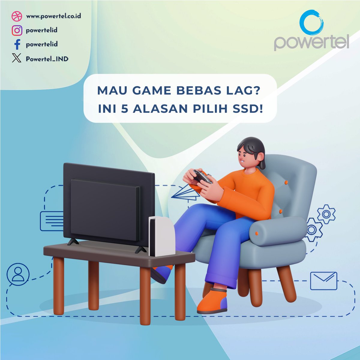 Powertel_IND's tweet image. Mau Game Bebas Lag? Ini 5 Alasan Pilih SSD!

#Gaming #SSD #Teknologi #Performance #LoadingCepat #PCGaming #Hardware #GameLovers #SSDgaming #LoadingCepat #PCUpgrade #PowertelId