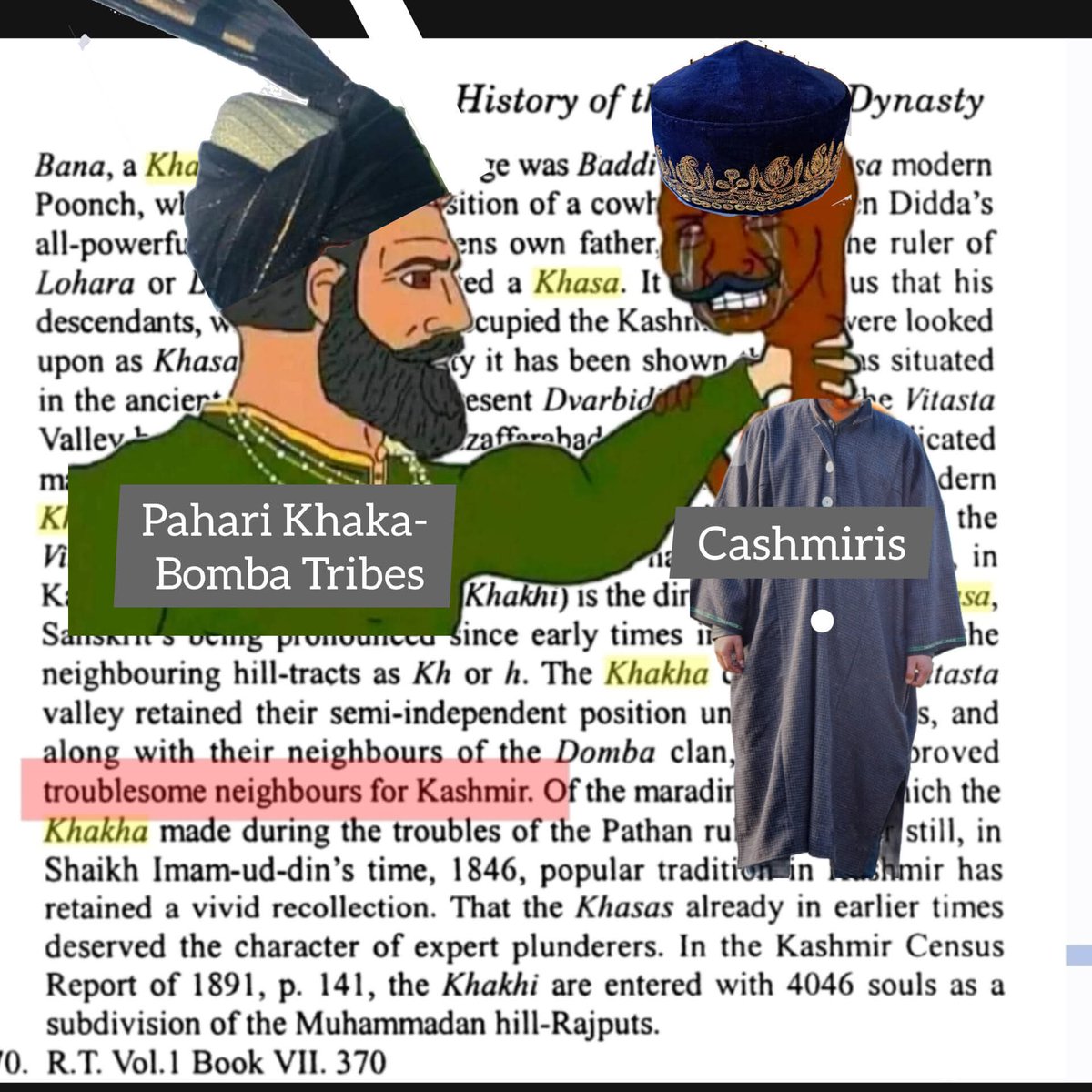 ajk_pahari's tweet image. Good Old times when Pahari Khas Tribes Khaka Bomba of Muzafrabad used to raid Kashmir valley and loot them

#Khasas #Khakha #bomba #paharis
