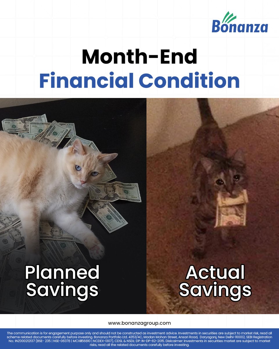 bonanzapltd's tweet image. Budgeted like a champ, but reality hit like a storm.
Month-end expenses can surprise even the smartest planners!

What’s your funniest month-end budget fail? Share in the comments and make others feel better too!

#Bonanza #MonthEndPanic #BudgetFail #MoneyManagement #FinanceHumor