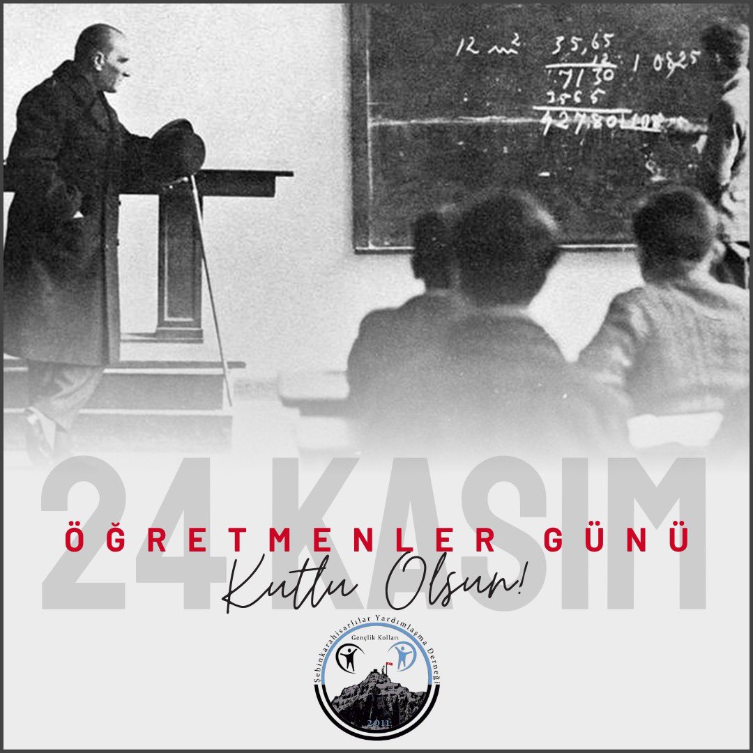 sebingenclikk's tweet photo. Başta Başöğretmen Mustafa Kemal Atatürk olmak üzere tüm öğretmenlerimizin 24 Kasım öğretmenler gününü kutlarız.

İyi ki varsınız! 🤍
#Şebinkarahisar 
#Şebingençlik https://t.co/4lO9E7MRk4