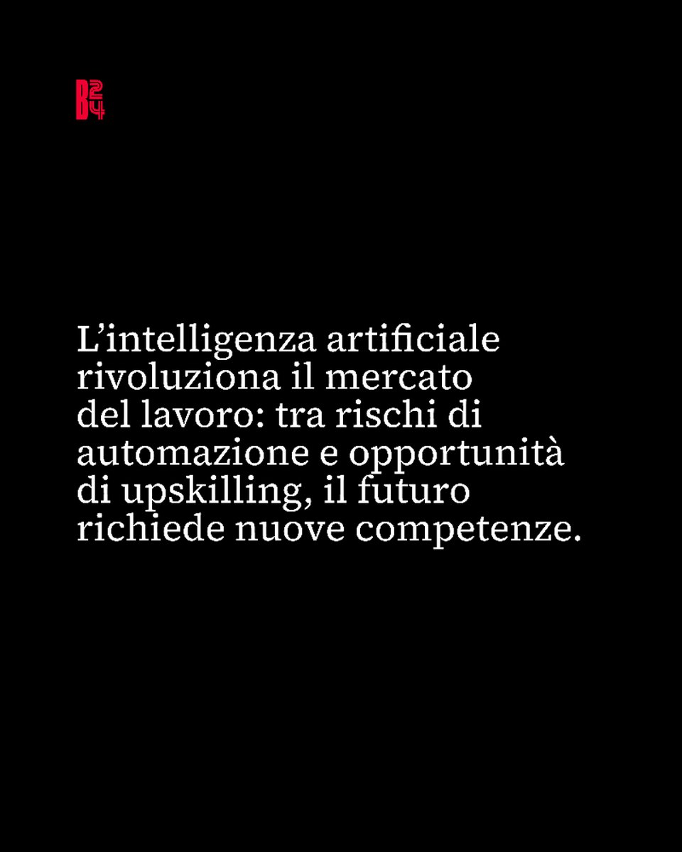 tvbusiness24's tweet image. #Smartworking in crescita, #AI che rivoluziona il lavoro: tra #rischi e nuove competenze, il #futuro del #lavoro in #Italia è una #sfida in continuo #cambiamento.
Leggi l&apos;articolo su business24tv.it o al link in bio