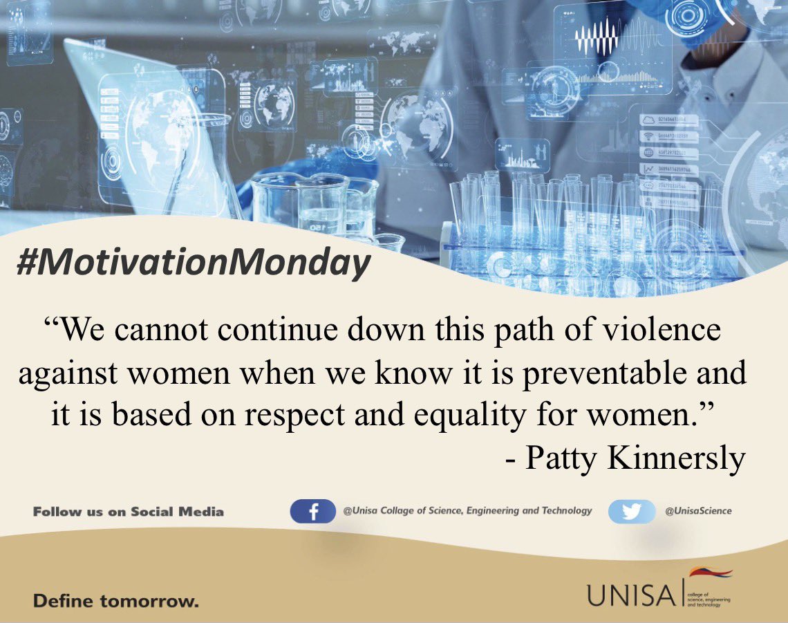 UnisaCSET's tweet image. #MotivationMonday #UNISA #CSET
#Unisa150andBeyond
 💜  💟