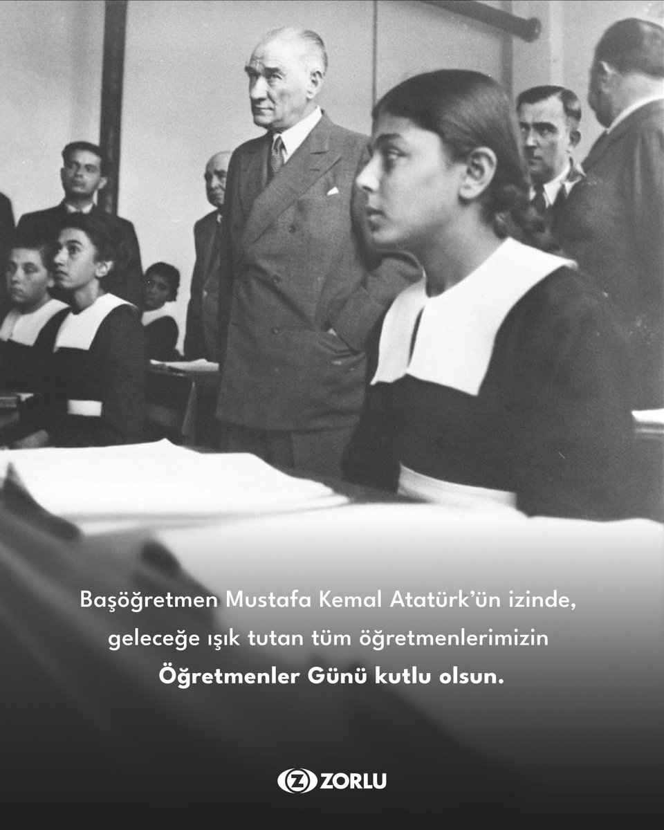 Başöğretmen Mustafa Kemal Atatürk’ün izinde, geleceğe ışık tutan tüm öğretmenlerimizin Öğretmenler Günü kutlu olsun.